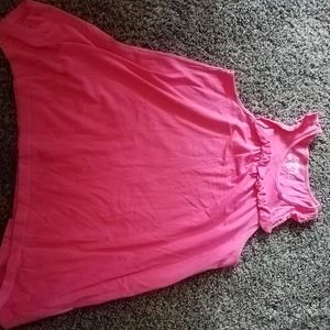 Girls size 10 pink summer dress or long sleeveless top